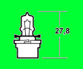 Žarnica 12V 3W  rjava B 10d Halogen